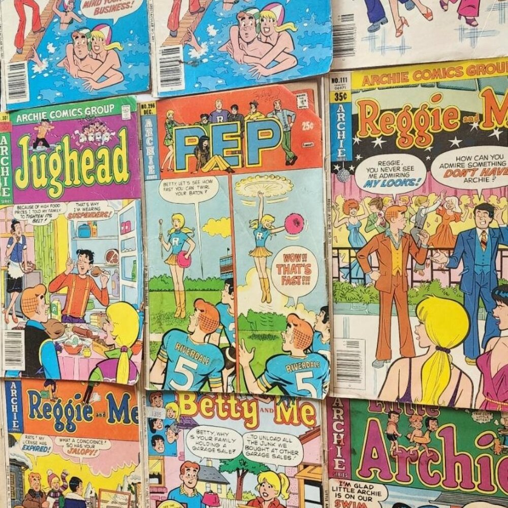 Lovely lot of Archie,Betty,Jughead,Veronica,Pep,Reggie 1970s 1980s printing year